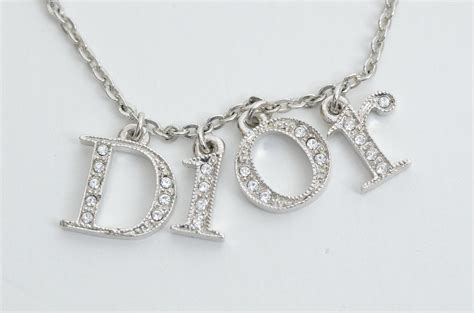 dior girl necklace|genuine christian dior necklace.